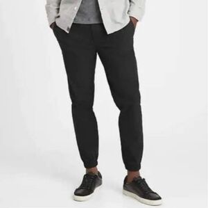 Banana Republic Slim Motion Tech Joggers Black Mid Rise Slim Athleisure Men's XL